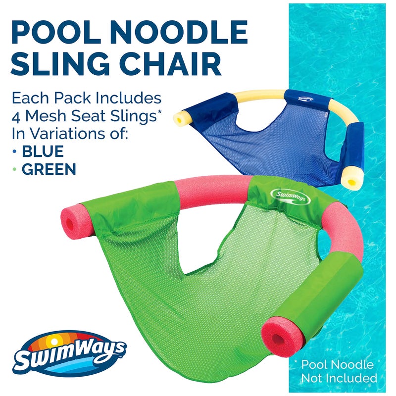 SwimWays Noodle Sling - Floating Pool Chair (Styles and Colors May Vary) - Image 2